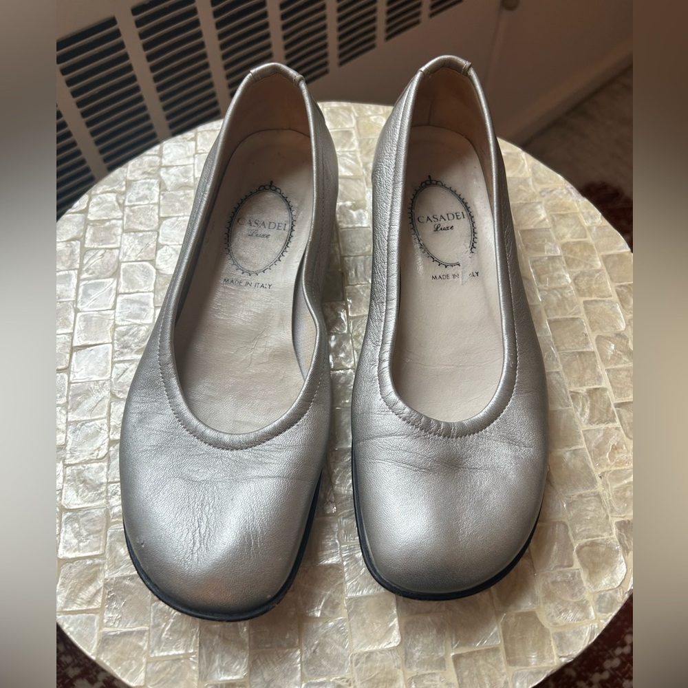 Casadei Women's Silver Flats
